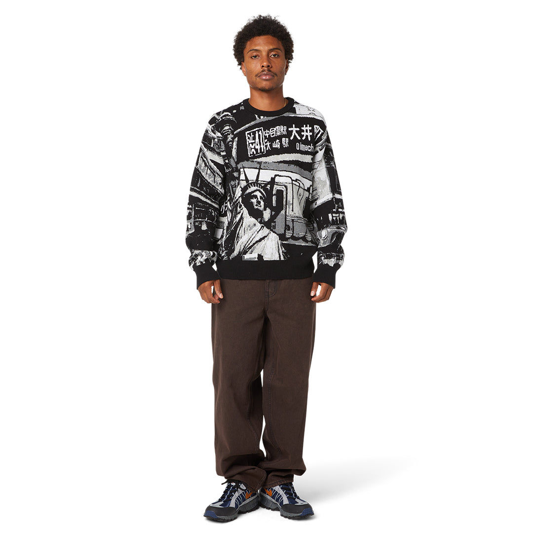 HUF WORLDWIDE(ハフ ワールドワイド)| WORLDWIDE COMMUTER SWEATER | スノーボード・スケートボードのTACTICS JAPAN