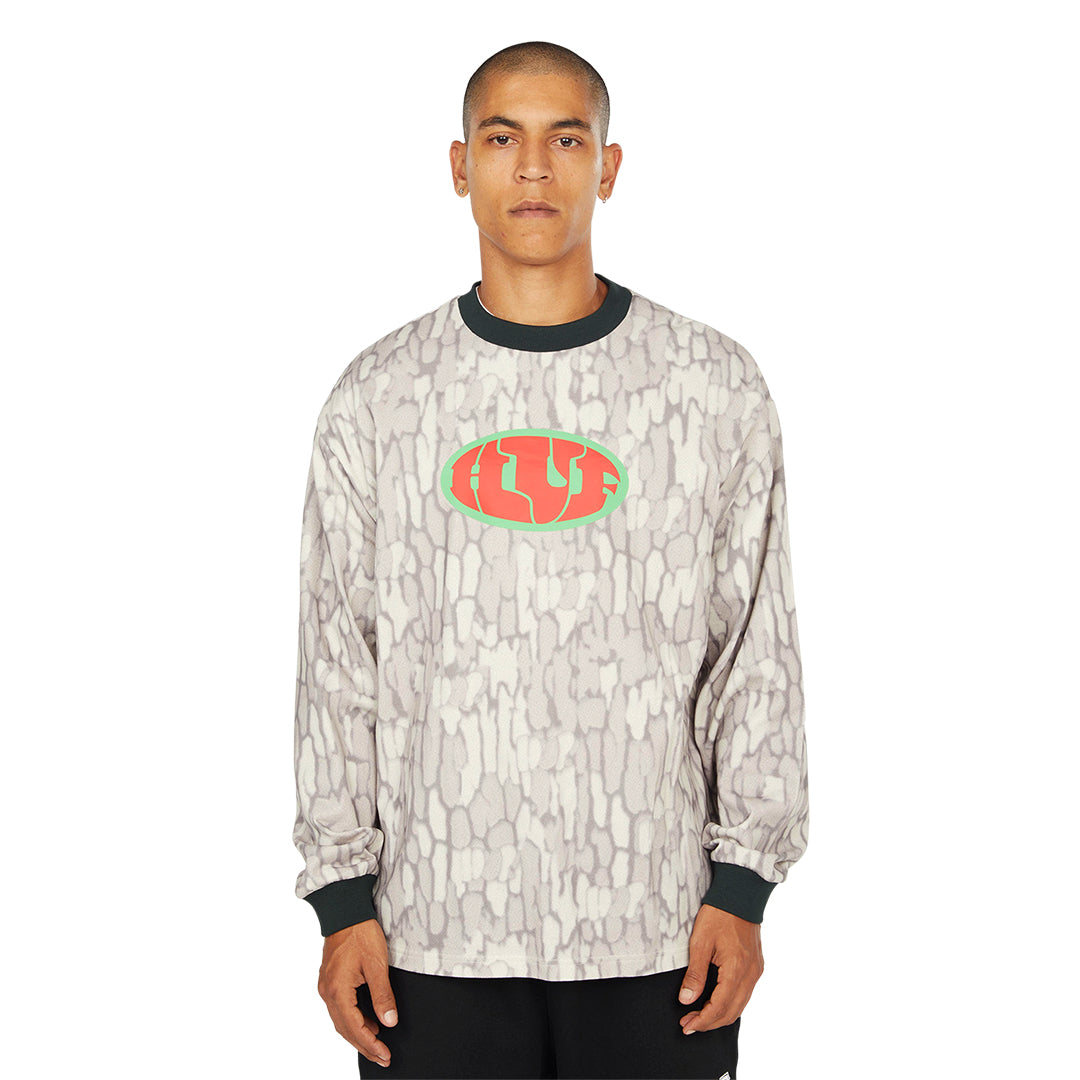 HUF WORLDWIDE(ハフ ワールドワイド)| WARPED CAMO L/S KNIT TOP / MUTED CAMO | スノーボード・スケートボードのTACTICS JAPAN