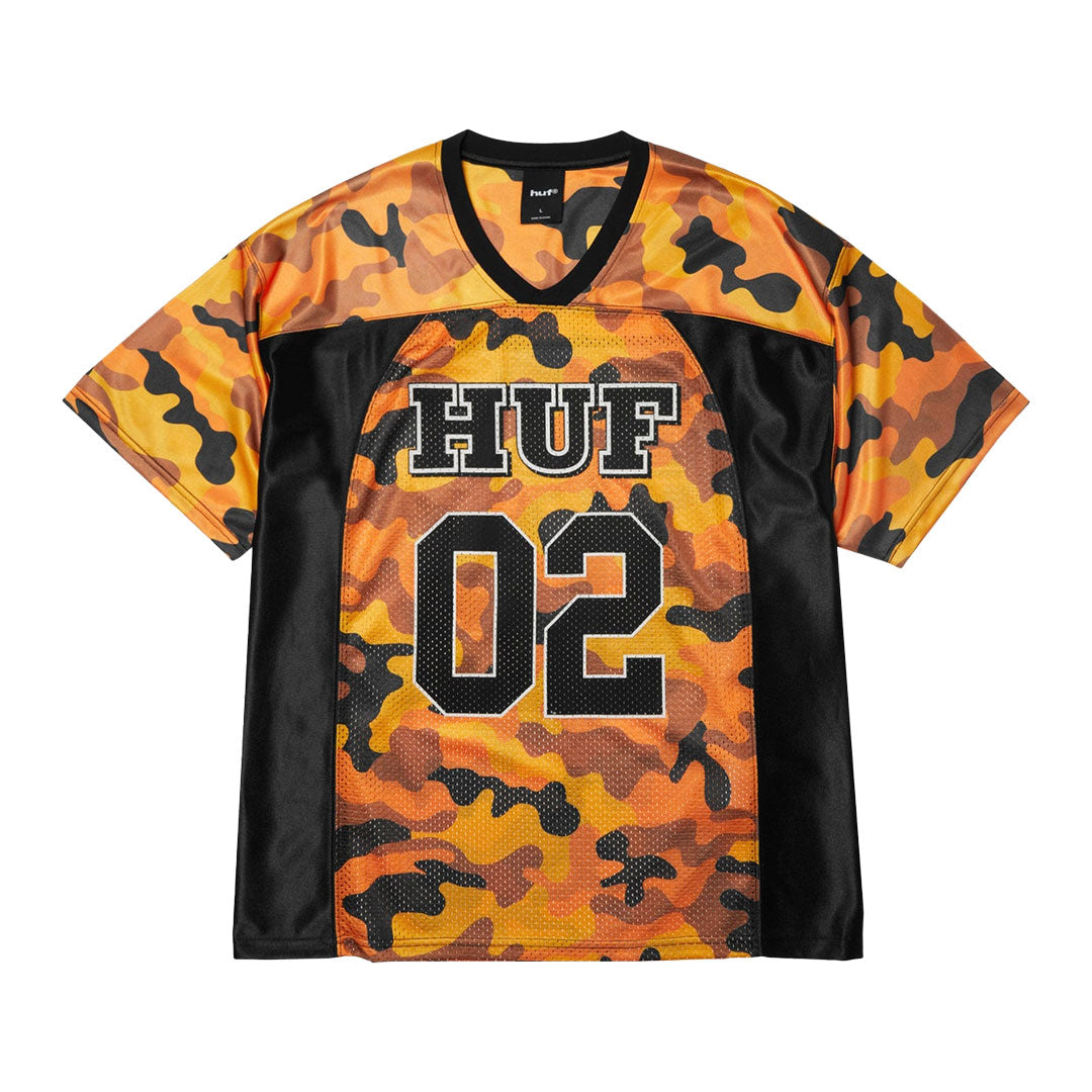 HUF(ハフ)| CAMO FOOTBALL JERSEY / LAVA | スノーボード・スケートボードのTACTICS JAPAN