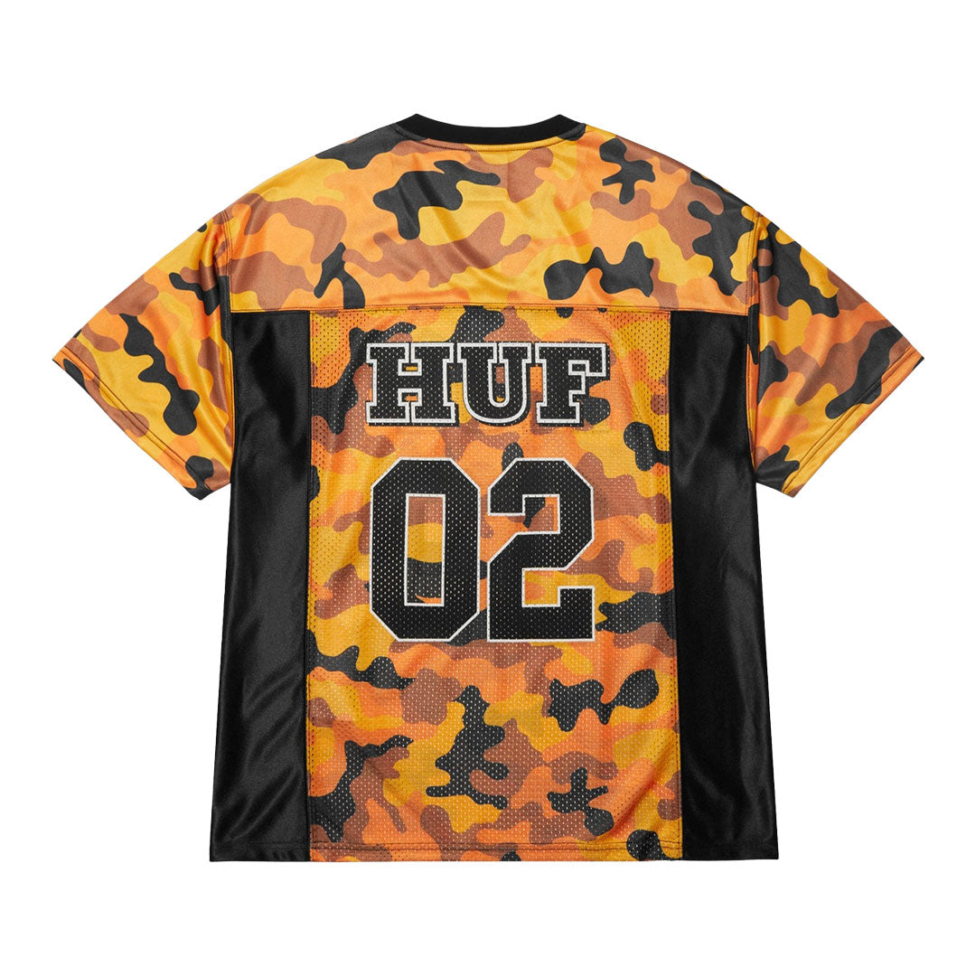 HUF(ハフ)| CAMO FOOTBALL JERSEY / LAVA | スノーボード・スケートボードのTACTICS JAPAN