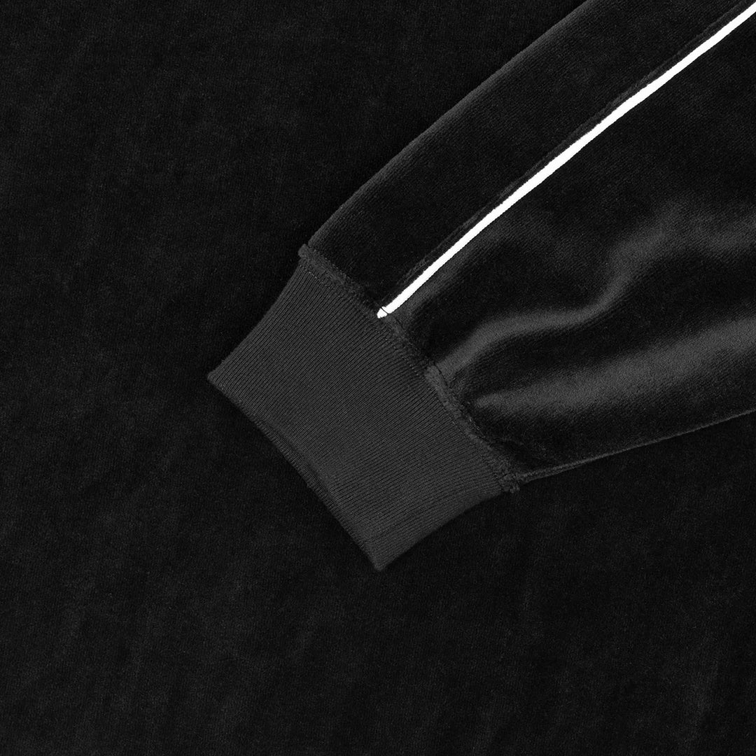 HUF WORLDWIDE(ハフ ワールドワイド)| H DOT VELOUR POLO / BLACK | スノーボード・スケートボードのTACTICS JAPAN