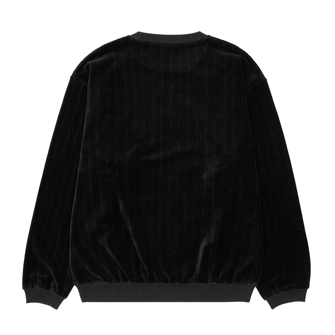 HUF WORLDWIDE(ハフ ワールドワイド)| HUF eightynine VELOUR STRIPE C / BLACK | スノーボード・スケートボードのTACTICS JAPAN