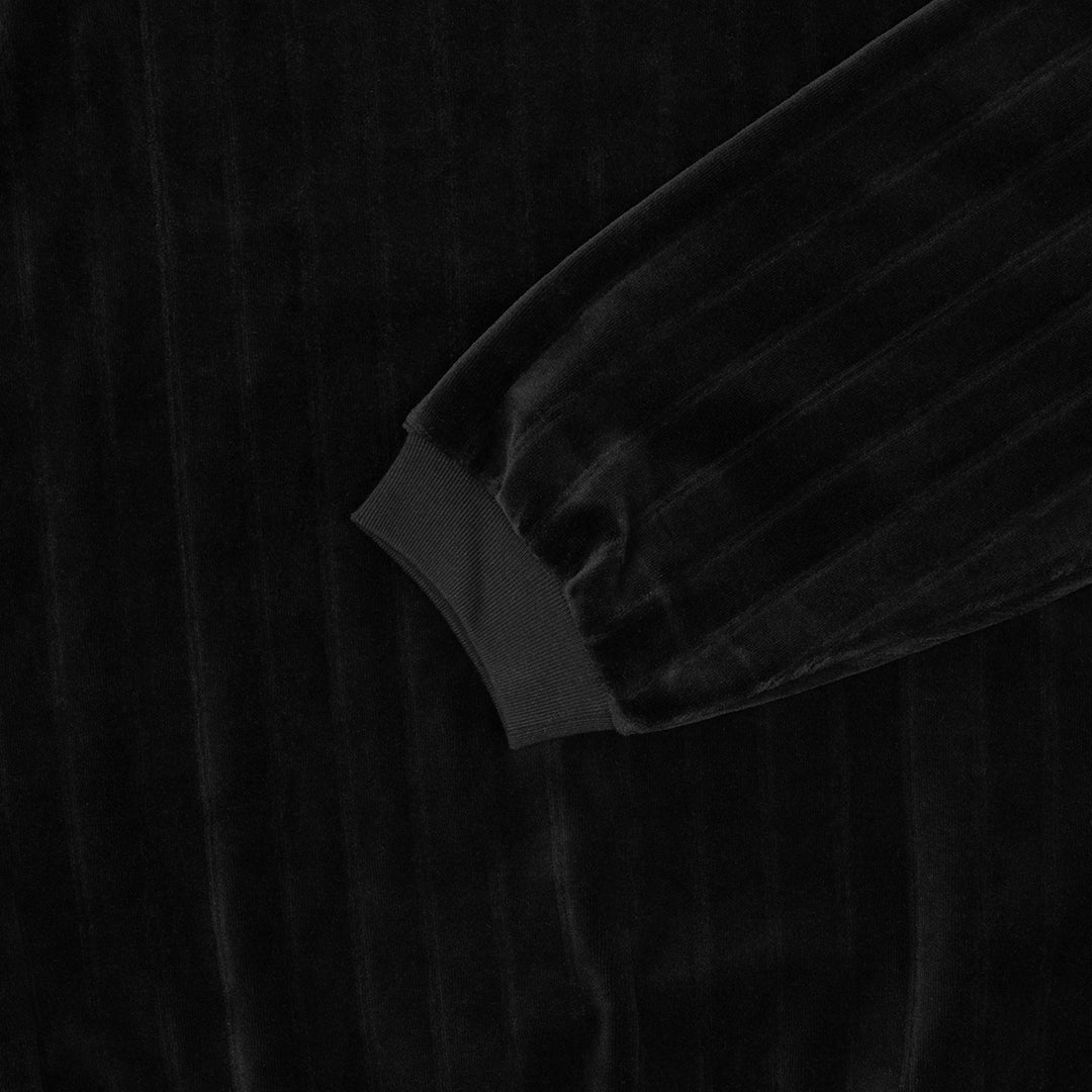 HUF WORLDWIDE(ハフ ワールドワイド)| HUF eightynine VELOUR STRIPE C / BLACK | スノーボード・スケートボードのTACTICS JAPAN