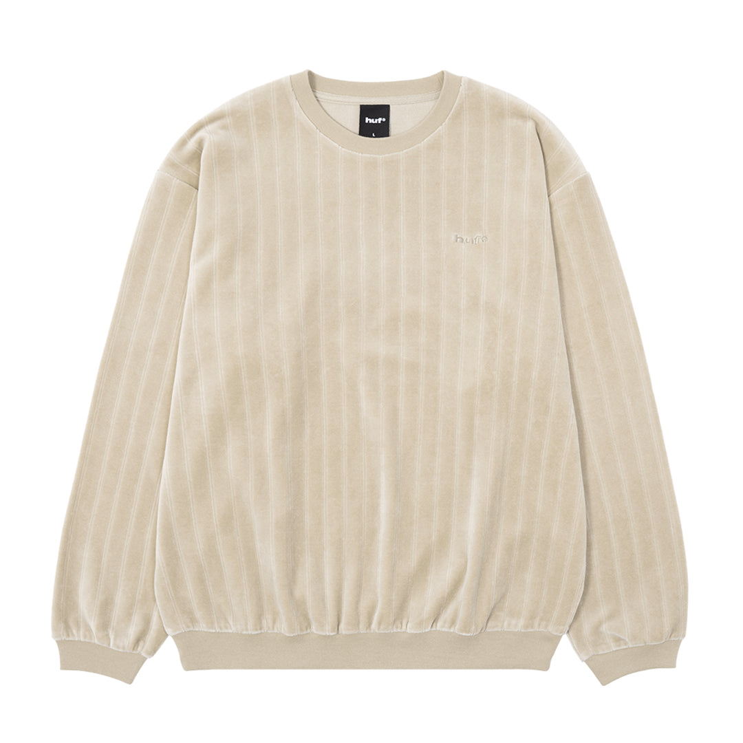 HUF WORLDWIDE(ハフ ワールドワイド)| HUF eightynine VELOUR STRIPE C / SAND | スノーボード・スケートボードのTACTICS JAPAN