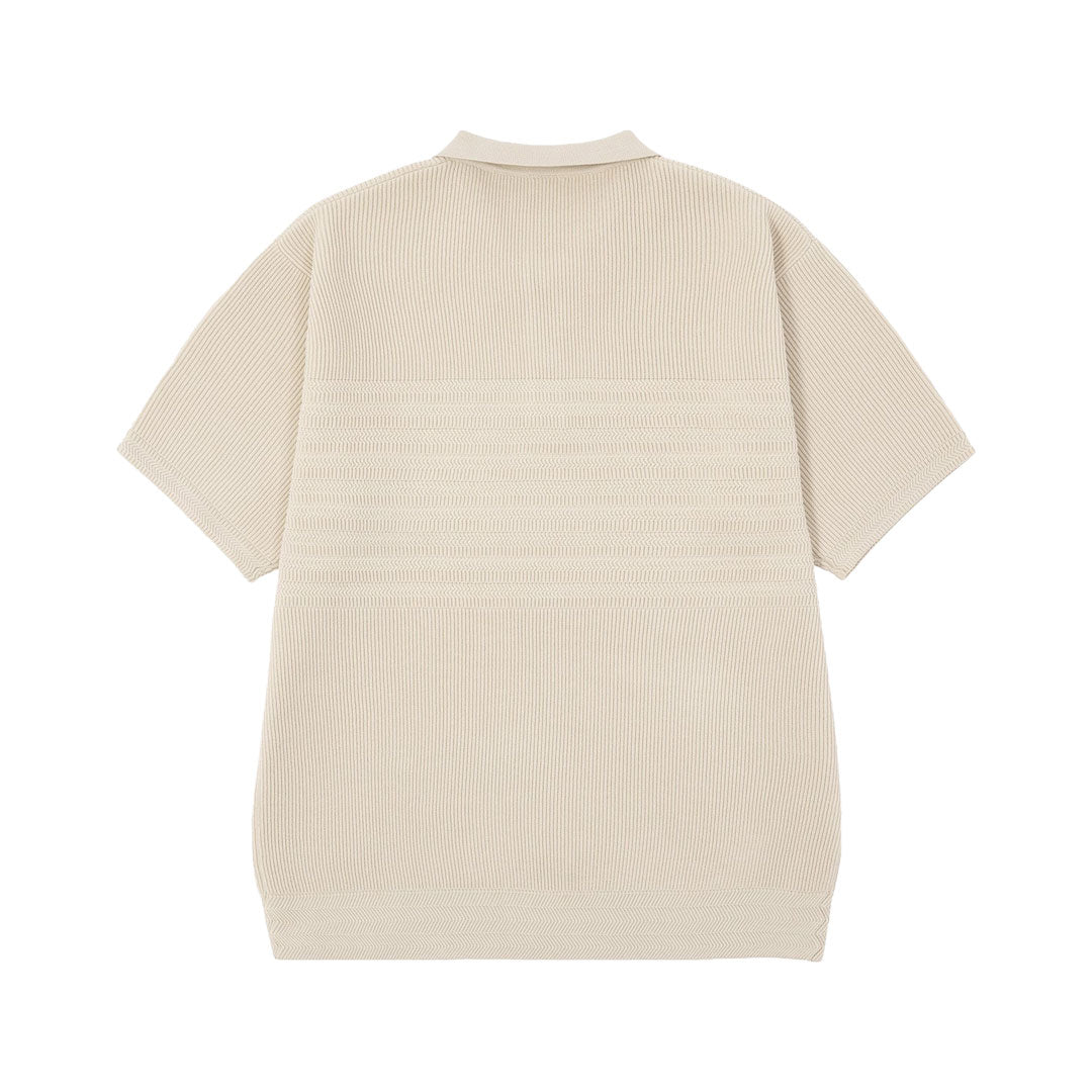 HUF WORLDWIDE(ハフ ワールドワイド)| MEGABLAST KNIT POLO TOP / BLEACH | スノーボード・スケートボードのTACTICS JAPAN