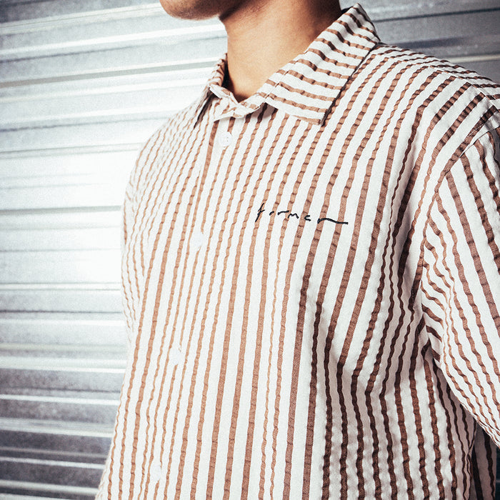 FORMER(フォーマー)| VIVIAN SEERSUCKER SS SHIRT | スノーボード・スケートボードのTACTICS JAPAN