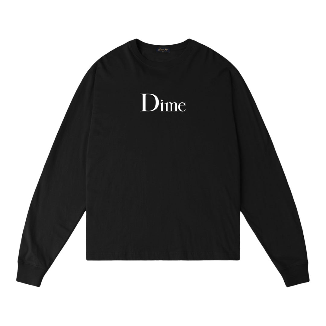 DIME（ダイム）| CLASSIC BIG LOGO LS T-SHIRT / PIRATE BLACK