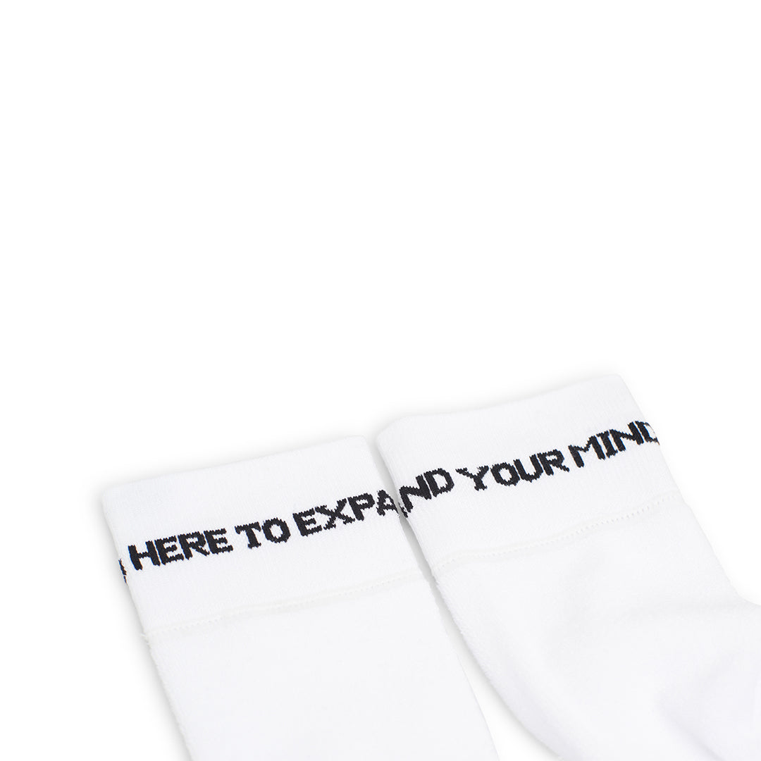REVERSE TERRY SOCKS / WHITE