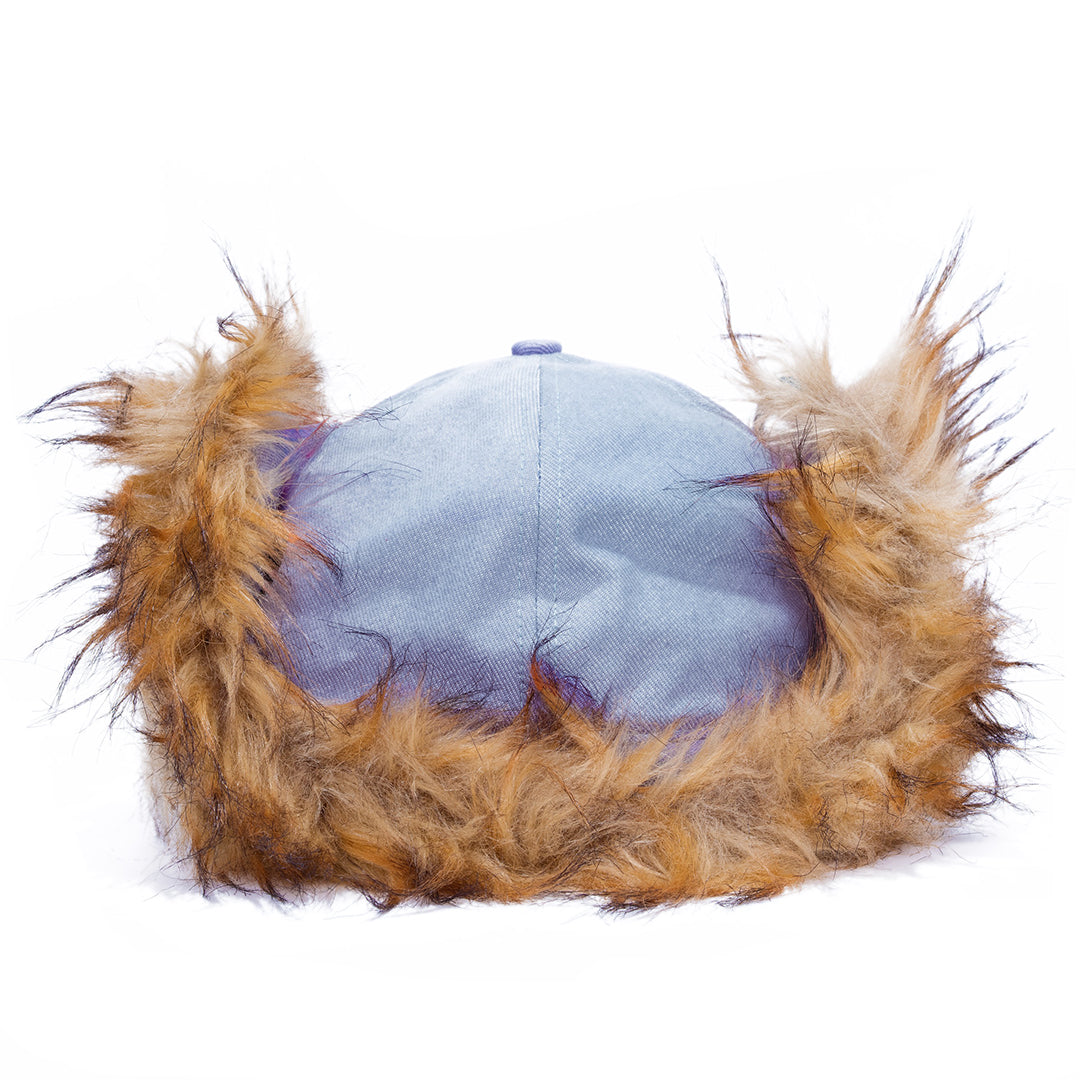 C-STAR FUR HAT / LIGHT DENIM
