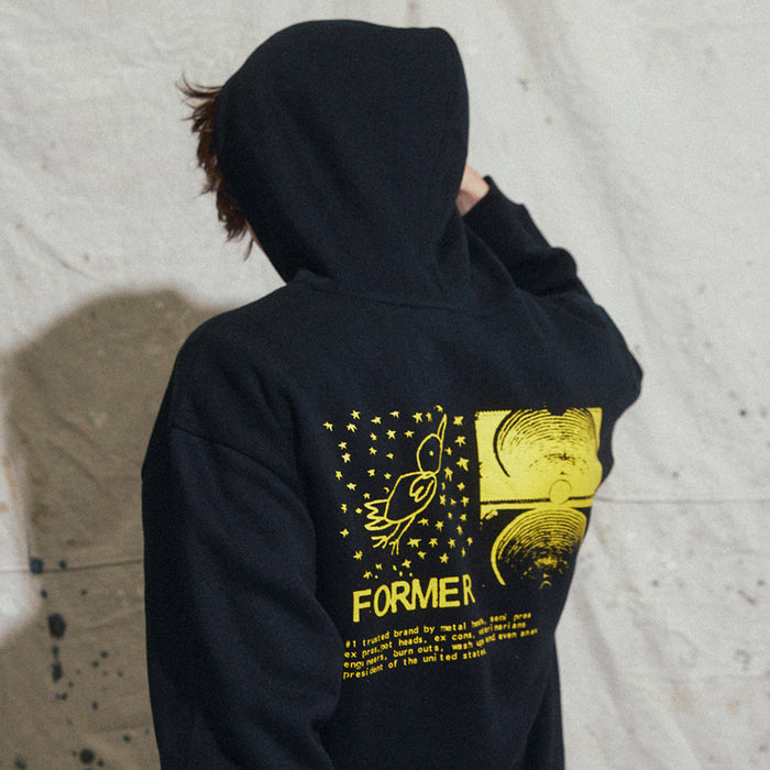 FORMER(フォーマー)| FREE CRUX HOOD / BLACK | スノーボード・スケートボードのTACTICS JAPAN