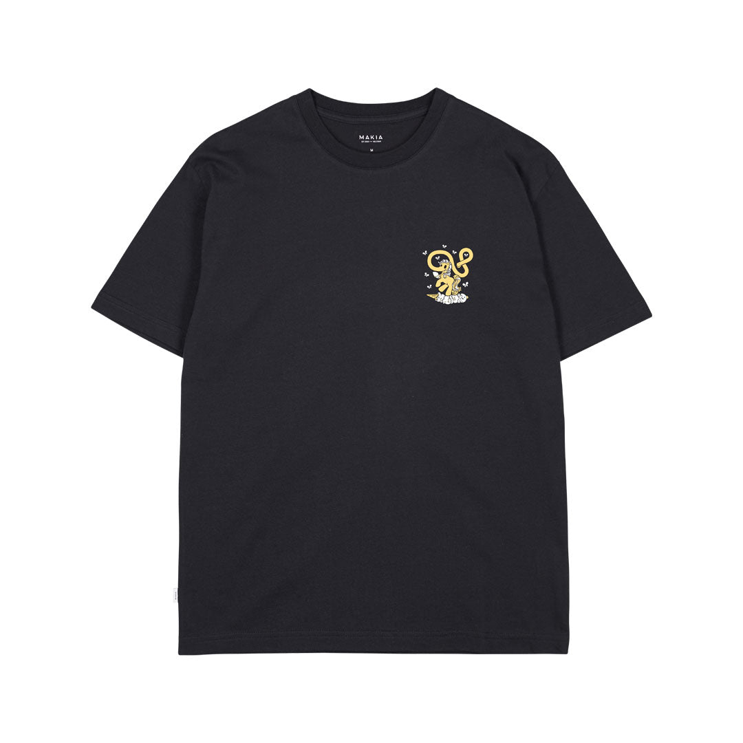 FORUM SNOWBOARDS(フォーラム スノーボード)| MAKIA X FORUM PETER T-SHIRT / BLACK | スノーボード・スケートボードのTACTICS JAPAN