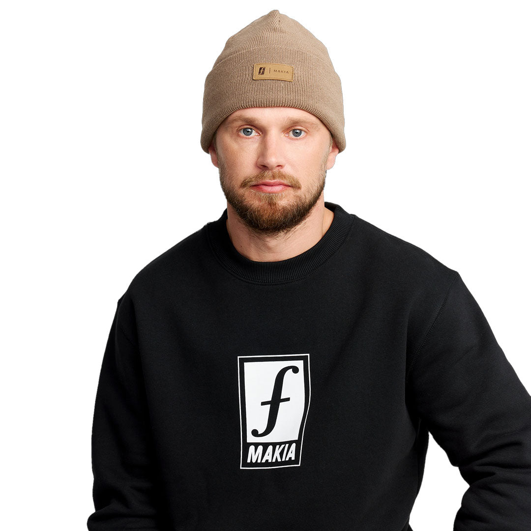 FORUM SNOWBOARDS(フォーラム スノーボード)| MAKIA X FORUM SUMMIT BEANIE / SAND | スノーボード・スケートボードのTACTICS JAPAN