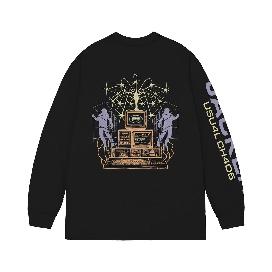 JACKER(ジャッカー)| MK ULTRA LONG SLEEVES / BLACK | スノーボード・スケートボードのTACTICS JAPAN