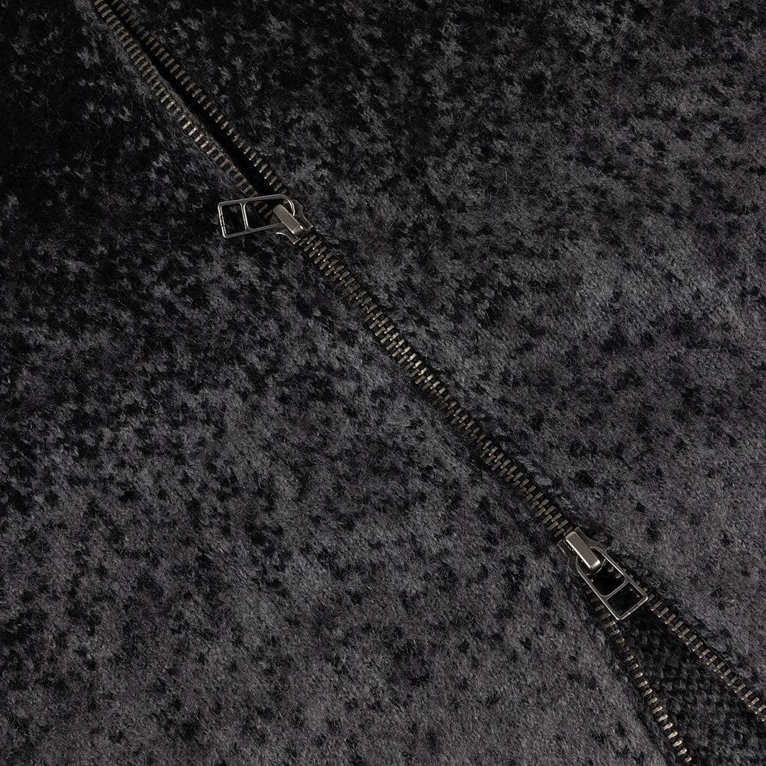 DIME(ダイム)| MOHAIR DOUBLE ZIP KNIT / BLACK/CHARCOAL | スノーボード・スケートボードのTACTICS JAPAN
