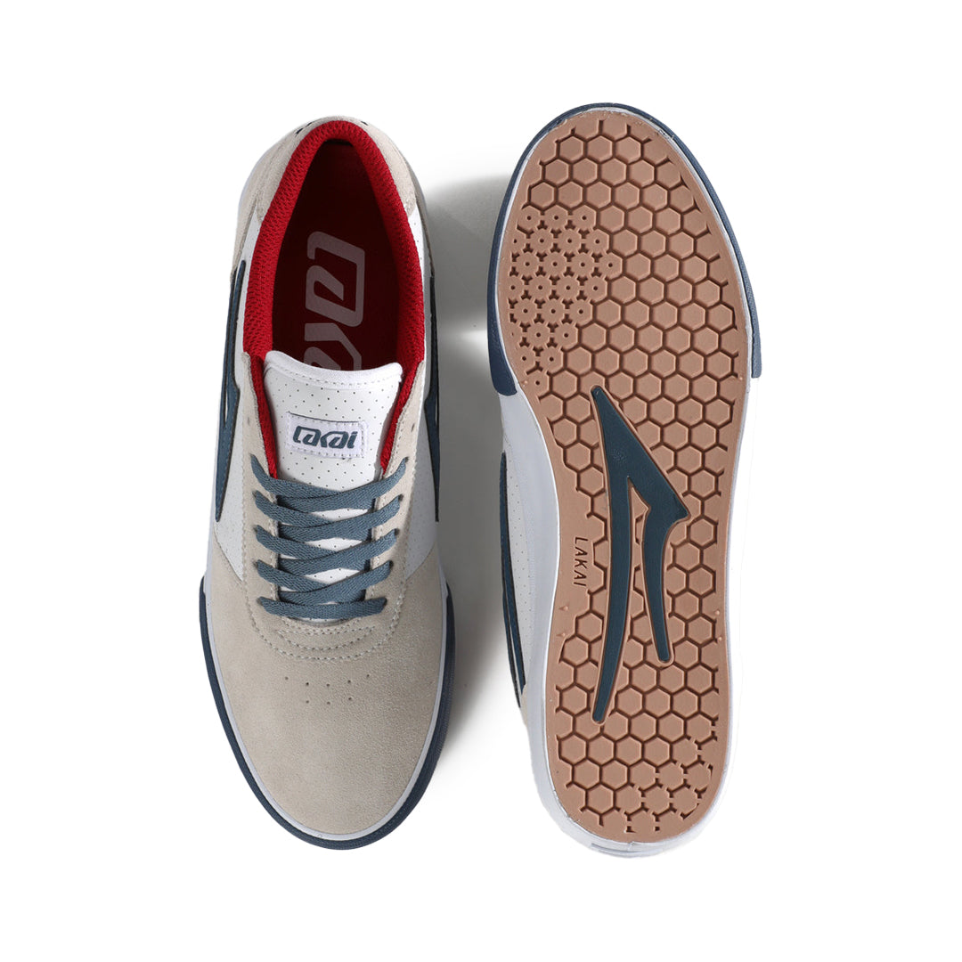 LAKAI(ラカイ)| MANCHESTER / WHITE SUEDE NAVY PERF | スノーボード・スケートボードのTACTICS JAPAN
