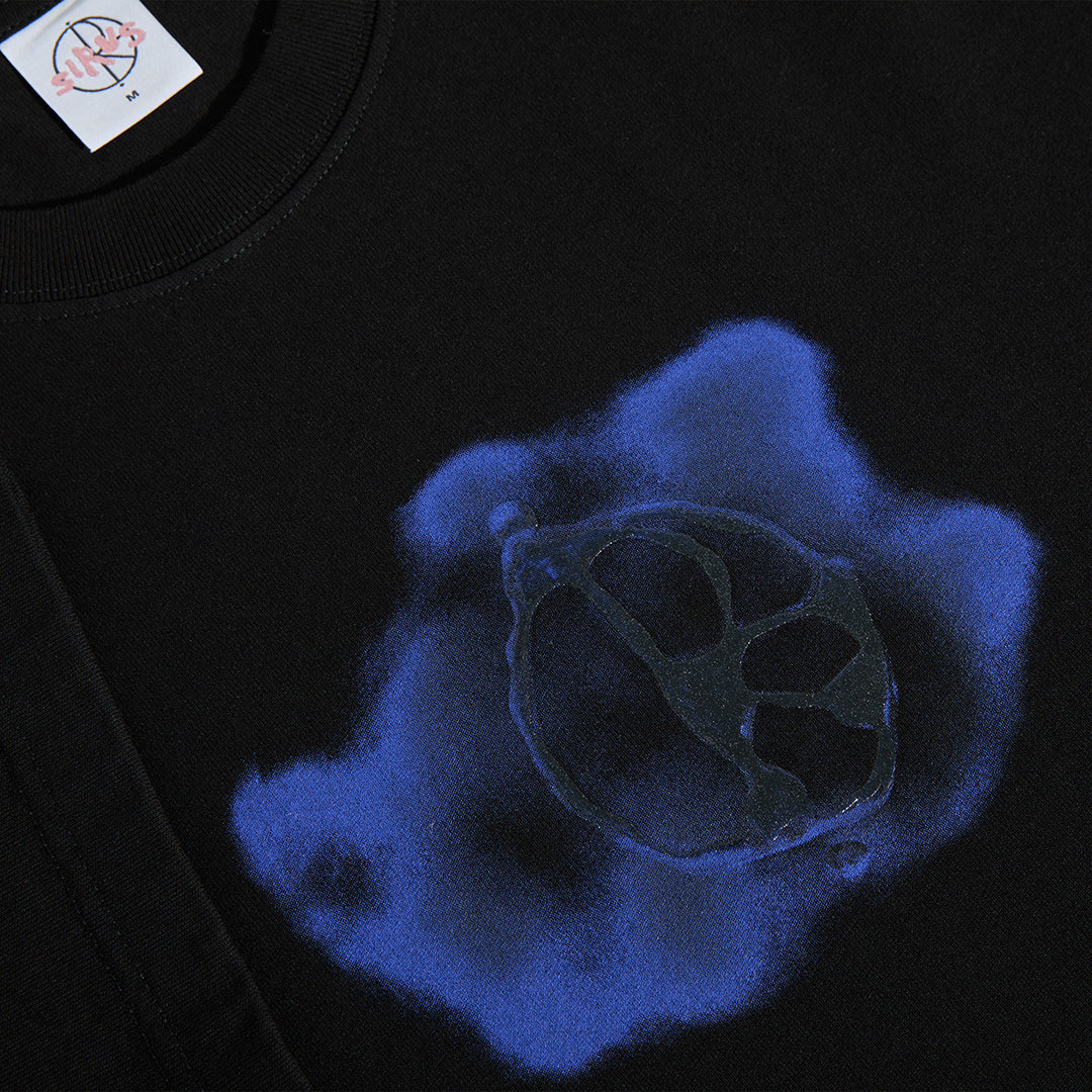 POLAR SKATE CO. (ポーラー スケート カンパニー)| METAL LOGO TEE / BLACK | スノーボード・スケートボードのTACTICS JAPAN
