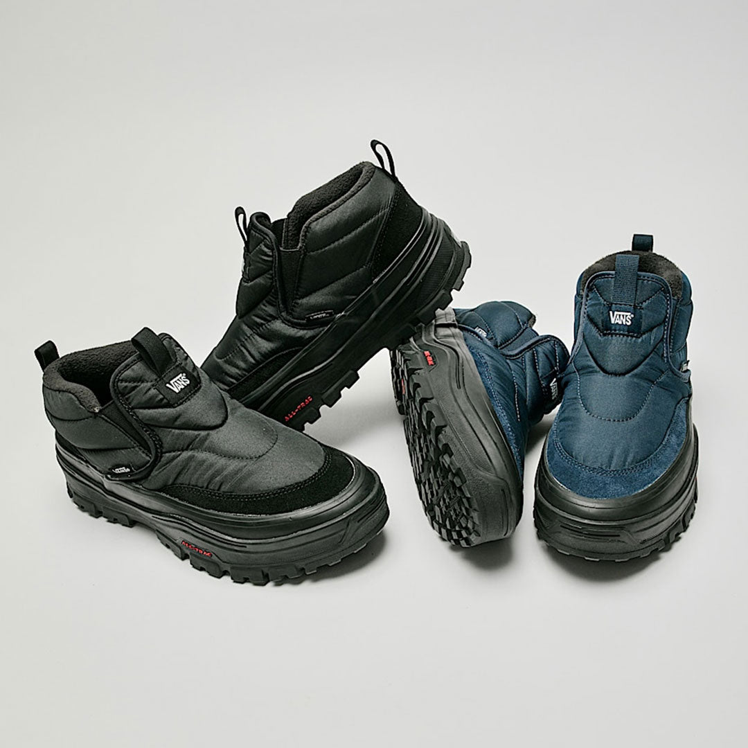VANS(ヴァンズ)| MID-SLIP PUFF SHOE / BLACK/BLACK | スノーボード・スケートボードのTACTICS JAPAN