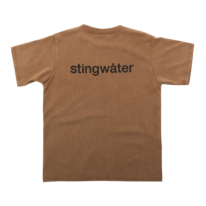 STINGWATER(スティングウォーター)| MINI CRISIS T-SHIRT / FADED BROWN | スノーボード・スケートボードのTACTICS JAPAN