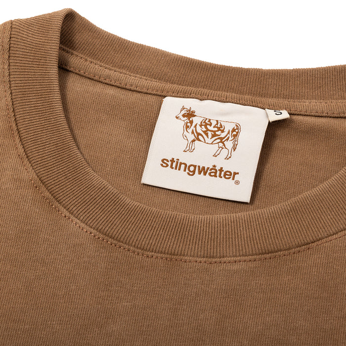 STINGWATER(スティングウォーター)| MINI CRISIS T-SHIRT / FADED BROWN | スノーボード・スケートボードのTACTICS JAPAN