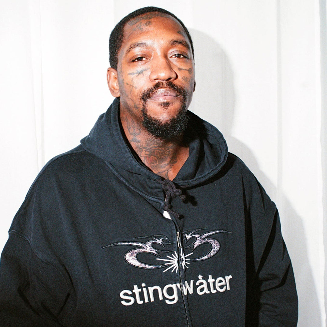 STINGWATER(スティングウォーター)| MOSES SNAKE ZIP UP HOODIE / FADED BLACK | スノーボード・スケートボードのTACTICS JAPAN