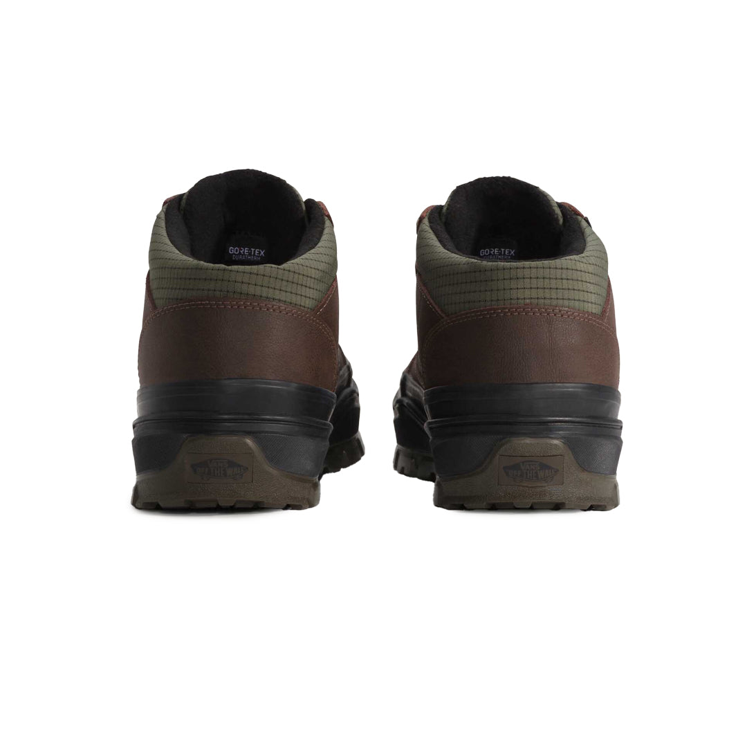 VANS(ヴァンズ)| MOUNTAIN MID GORE-TEX INSULATED SHOE / DARK GREEN/DARK BROWN | スノーボード・スケートボードのTACTICS JAPAN