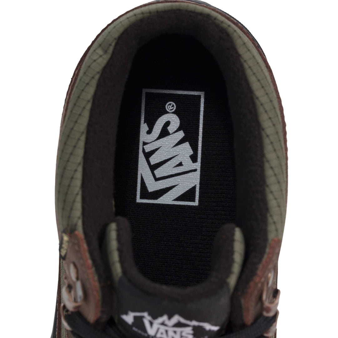 VANS(ヴァンズ)| MOUNTAIN MID GORE-TEX INSULATED SHOE / DARK GREEN/DARK BROWN | スノーボード・スケートボードのTACTICS JAPAN