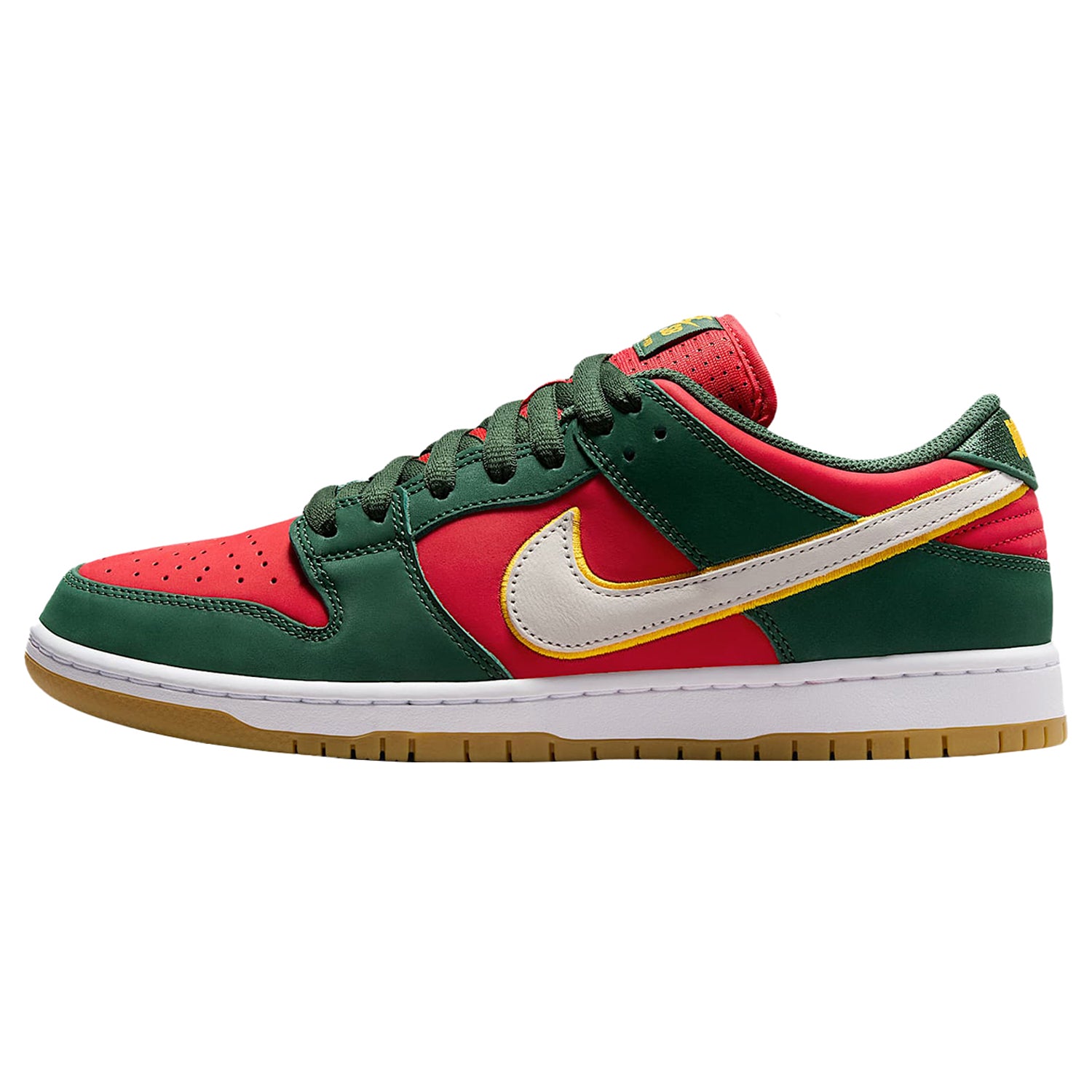 NIKE SB(ナイキ スケートボーディング)| NIKE SB DUNK LOW PRO PRM / FIR/WHITE-UNIVERSITY GOLD | スノーボード・スケートボードのTACTICS JAPAN