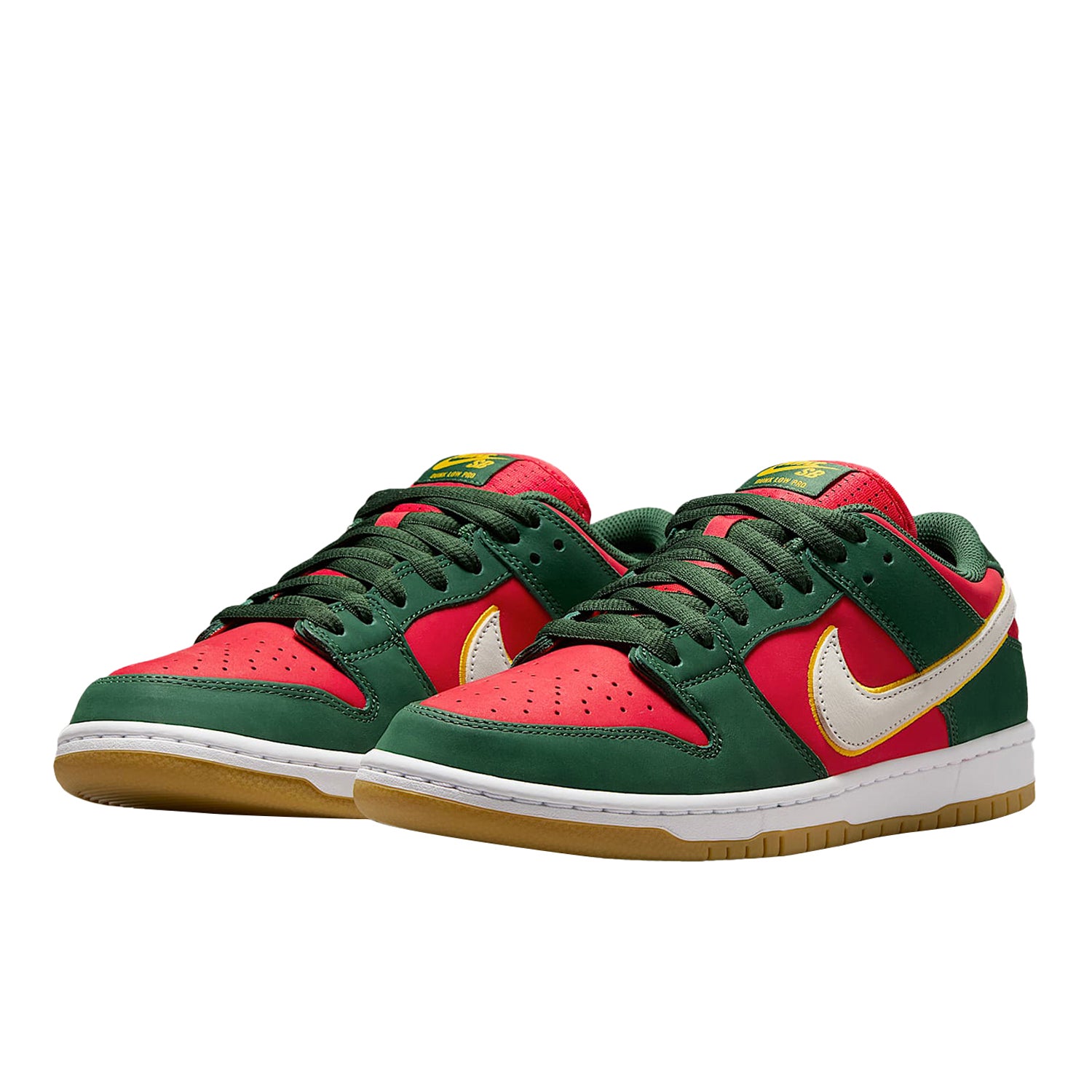 NIKE SB(ナイキ スケートボーディング)| NIKE SB DUNK LOW PRO PRM / FIR/WHITE-UNIVERSITY GOLD | スノーボード・スケートボードのTACTICS JAPAN