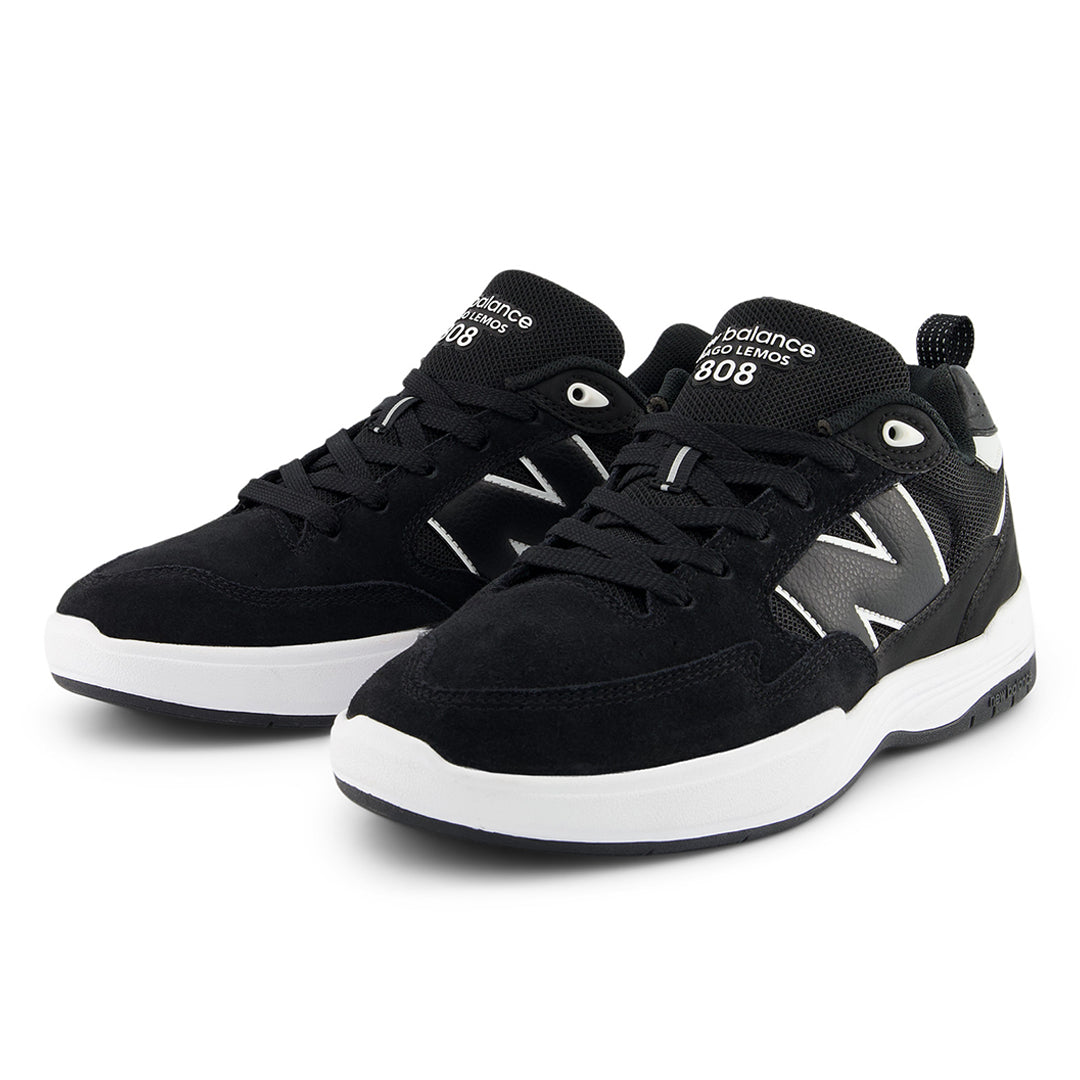 NEW BALANCE NUMERIC(ニューバランス ヌメリック)| NM808LBW TIAGO LEMOS LITE / BLACK WITH WHITE | スノーボード・スケートボードのTACTICS JAPAN