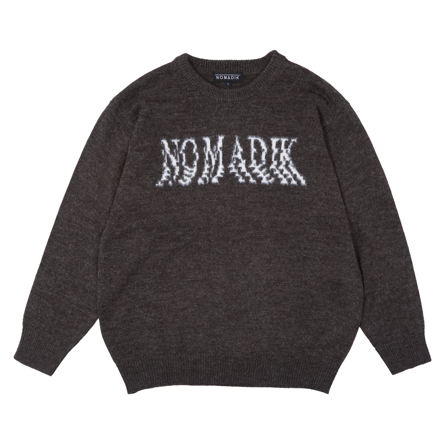 NOMADIK(ノマディック)| JACQUARD SWEATER 2026 / GRAY/WHITE | スノーボード・スケートボードのTACTICS JAPAN