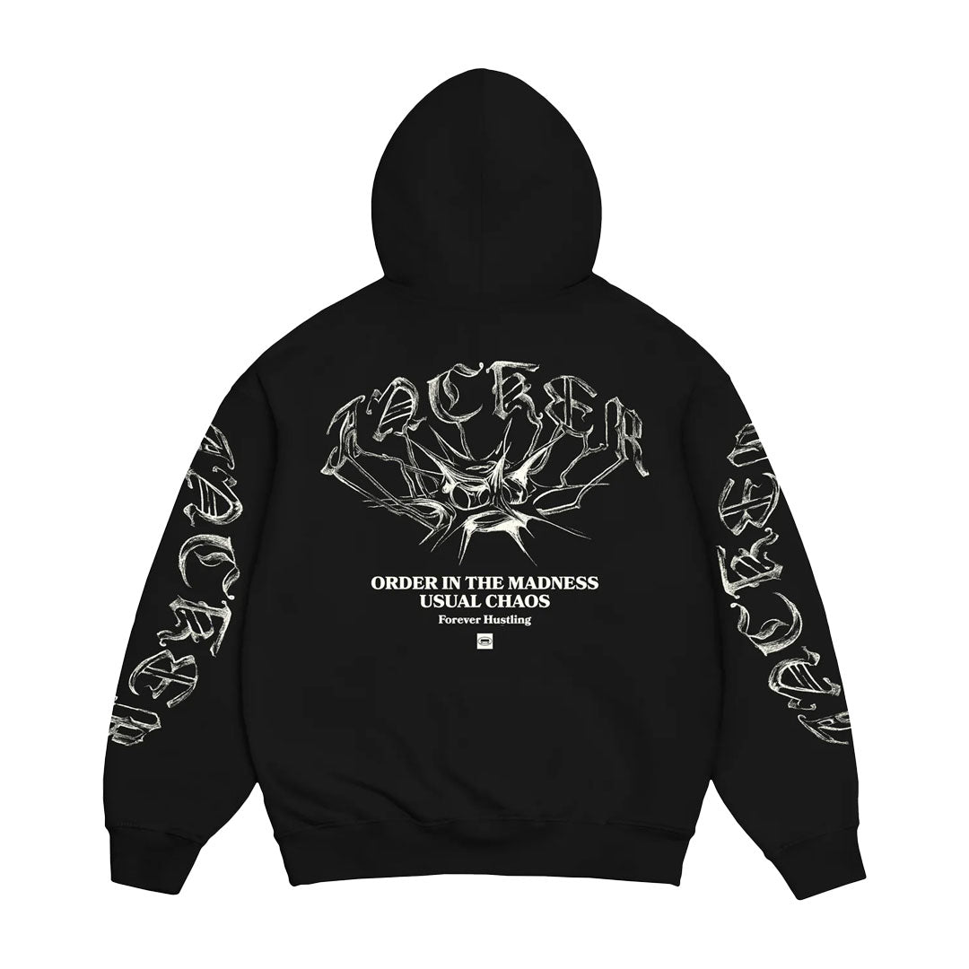 JACKER(ジャッカー)| N°1890 HOODIE / BLACK | スノーボード・スケートボードのTACTICS JAPAN