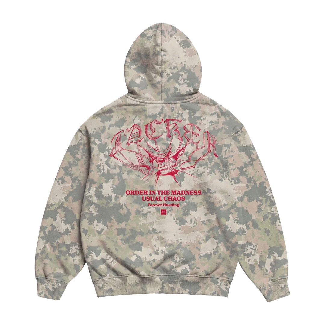 JACKER(ジャッカー)| N°1890 ZIP HOODIE / CAMO | スノーボード・スケートボードのTACTICS JAPAN