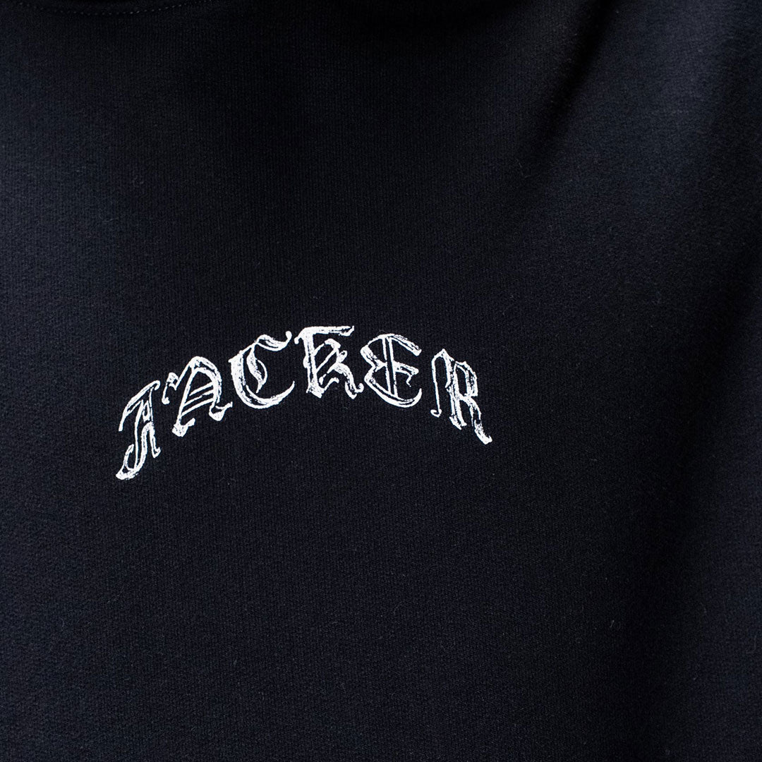 JACKER(ジャッカー)| N°1890 HOODIE / BLACK | スノーボード・スケートボードのTACTICS JAPAN