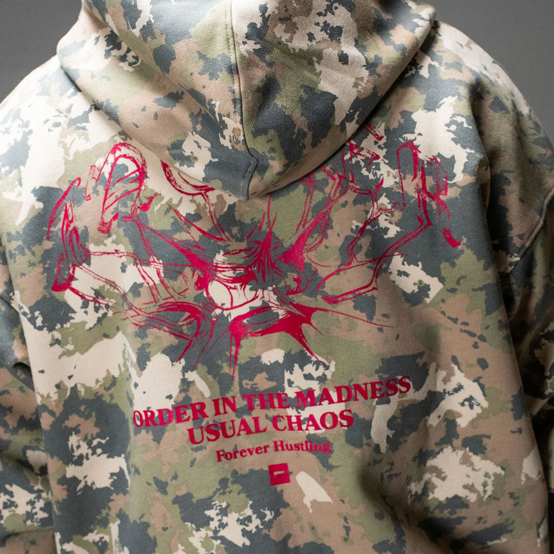 JACKER(ジャッカー)| N°1890 ZIP HOODIE / CAMO | スノーボード・スケートボードのTACTICS JAPAN