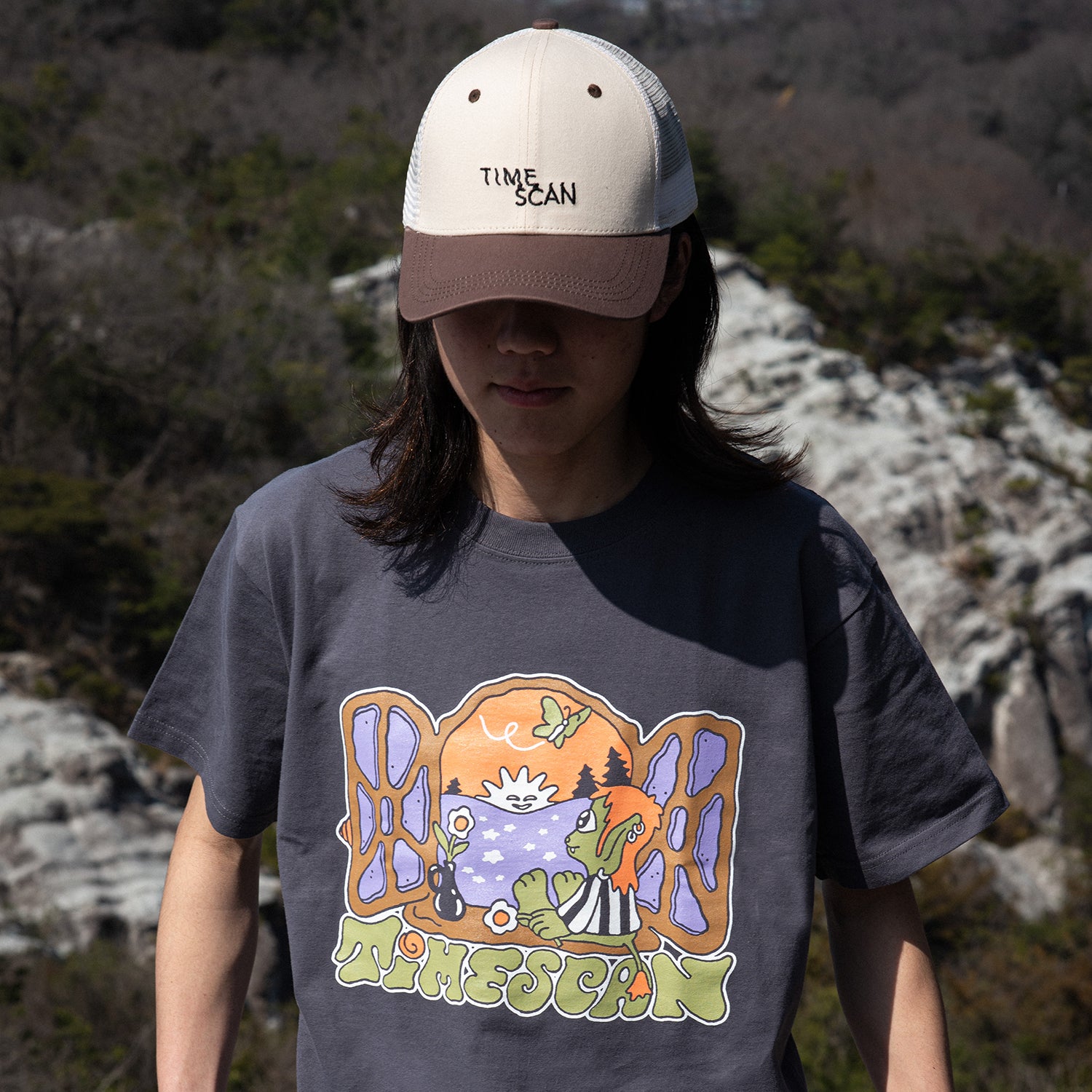 TIMESCAN(タイムスキャン)| PARADISE T-SHIRT / DARKGREY | スノーボード・スケートボードのTACTICS JAPAN