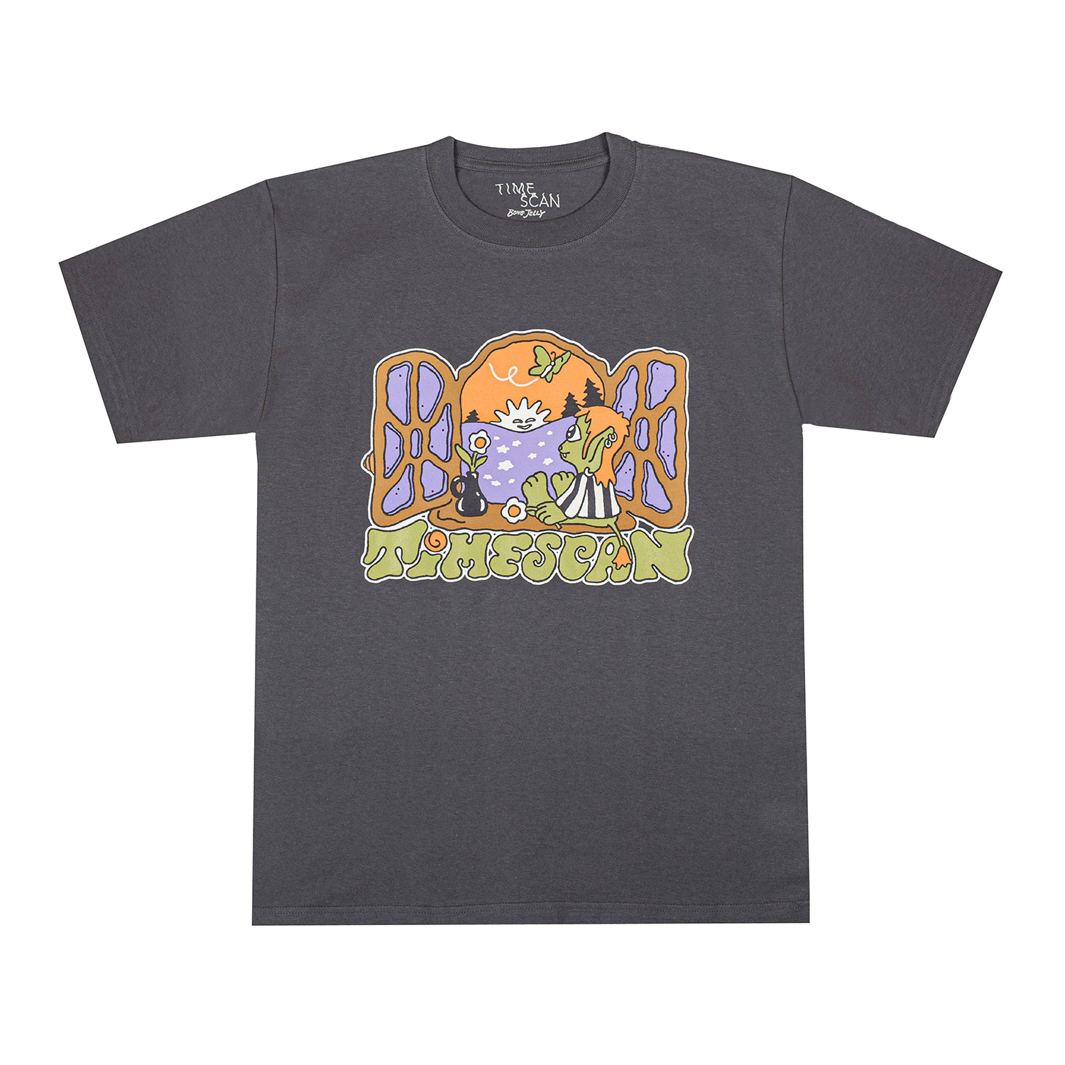 TIMESCAN(タイムスキャン)| PARADISE T-SHIRT / DARKGREY | スノーボード・スケートボードのTACTICS JAPAN