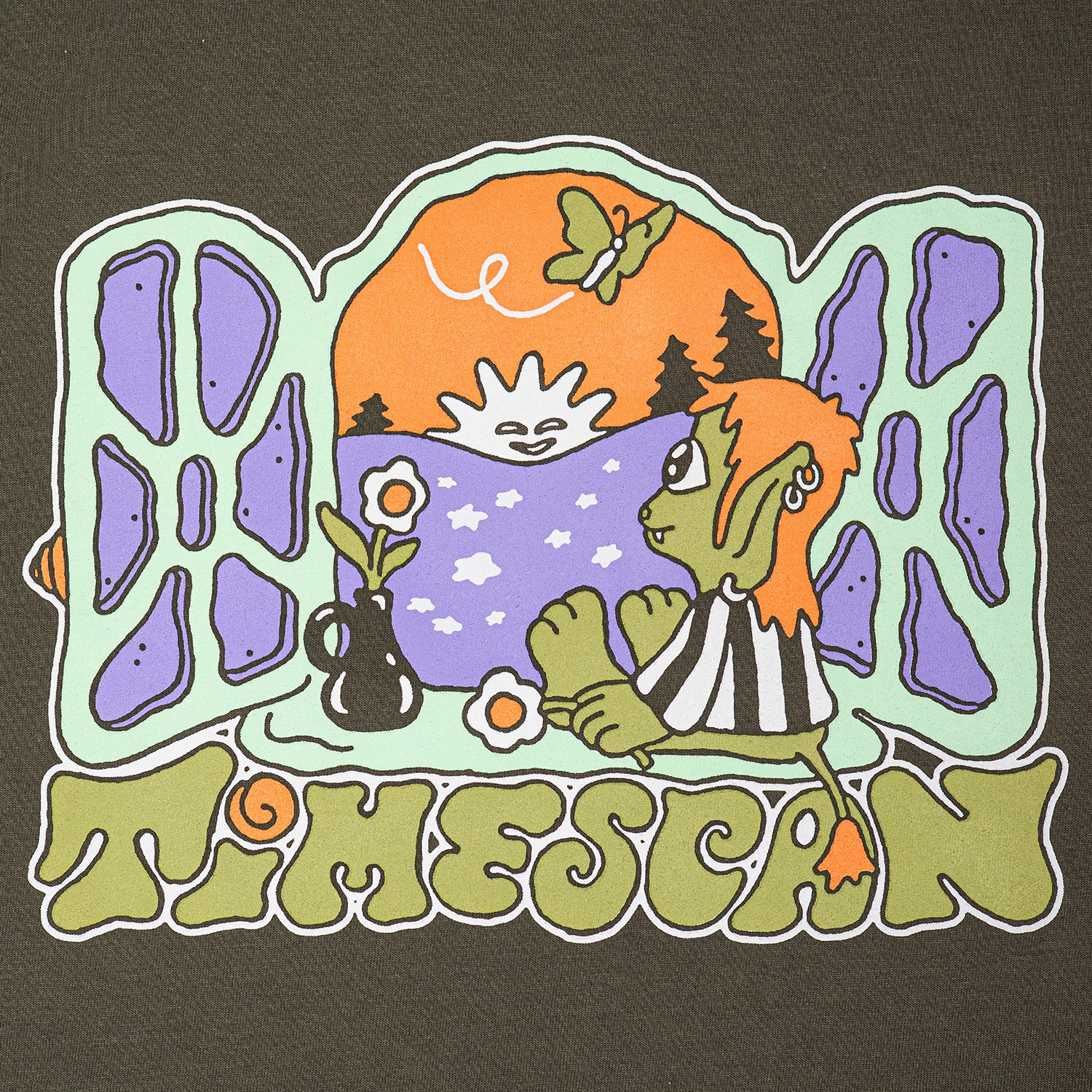 TIMESCAN(タイムスキャン)| PARADISE T-SHIRT / MILITARY GREEN | スノーボード・スケートボードのTACTICS JAPAN