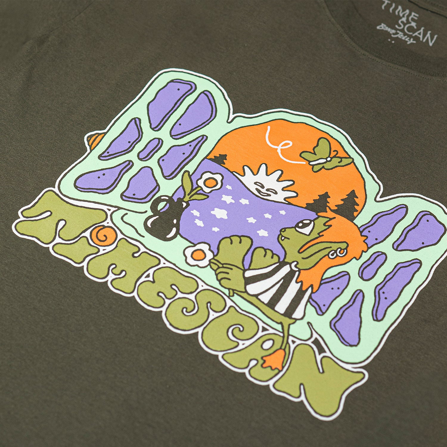 TIMESCAN(タイムスキャン)| PARADISE T-SHIRT / MILITARY GREEN | スノーボード・スケートボードのTACTICS JAPAN
