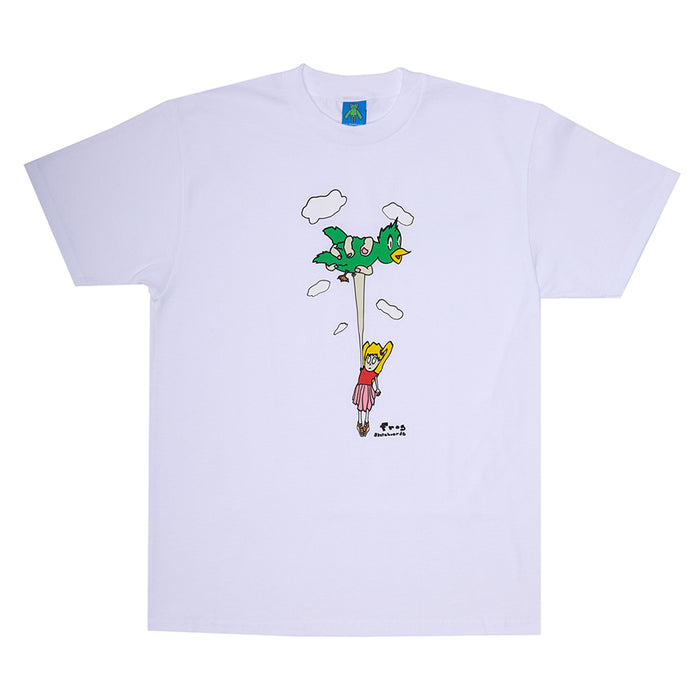 FROG SKATEBOARDINGS(フロッグ スケートボーディング)| クロージング | BIRD GIRL T-SHIRT / WHITE| スノーボード・スケートボードのTACTICS JAPAN