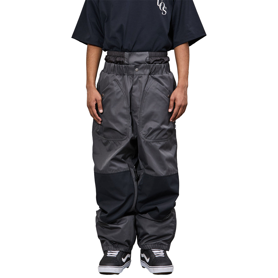 UNFRM(ユニフォーム)| PATCH POCKET DOUBLE KNEE PANTS / CHARCOAL/BLACK | スノーボード・スケートボードのTACTICS JAPAN