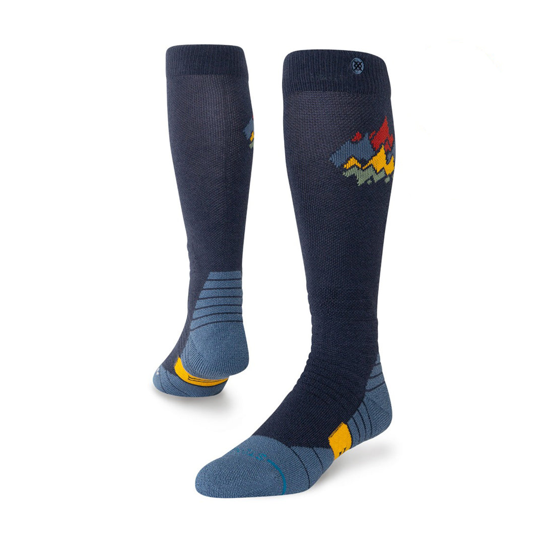 STANCE SOCKS(スタンス ソックス)| PEAKS MID WOOL SNOW SOCKS / NAVY | スノーボード・スケートボードのTACTICS JAPAN