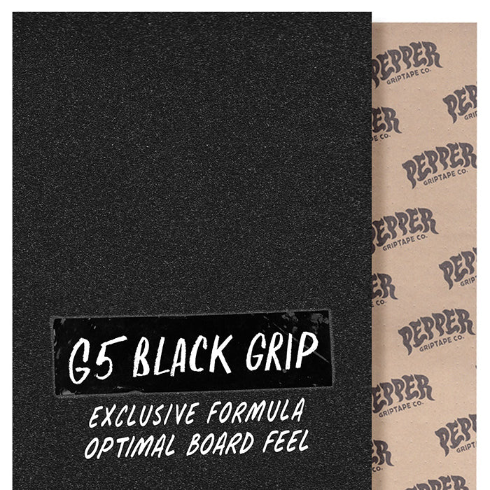 PEPPER GRIPTAPE(ペッパー グリップテープ)| PEPPER G5 BLACK GRIPTAPE 9 x 33.5 | スノーボード・スケートボードのTACTICS JAPAN