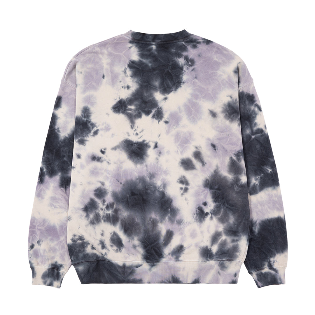 HUF WORLDWIDE(ハフ ワールドワイド)| TIE DYE 89 LOGO CREW / NAVY | スノーボード・スケートボードのTACTICS JAPAN
