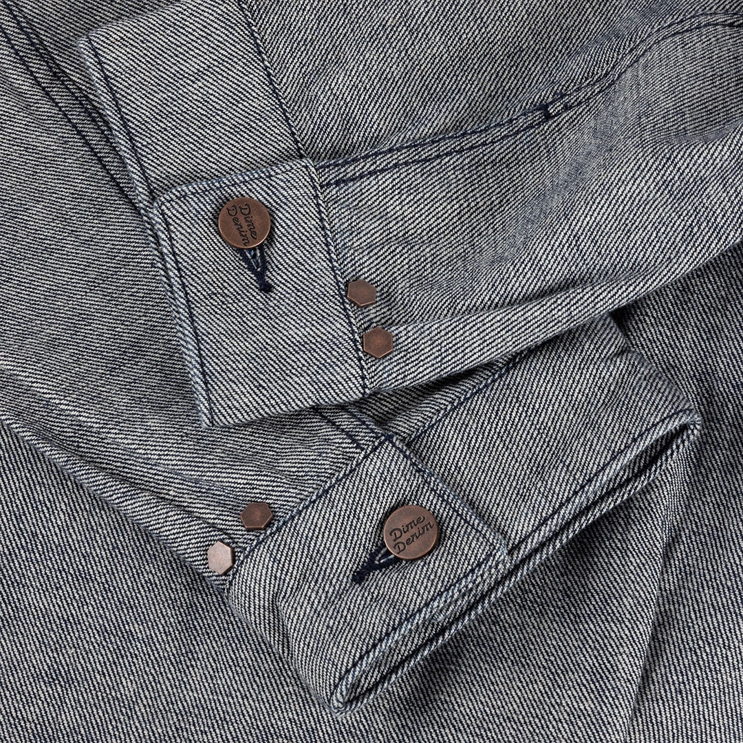 DIME(ダイム)| PLEATED DENIM JACKET / REVERSED INDIGO | スノーボード・スケートボードのTACTICS JAPAN