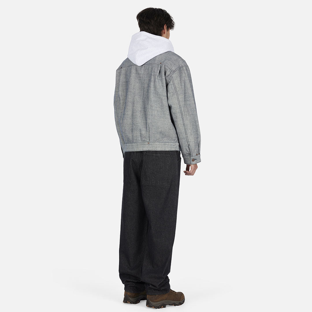 DIME(ダイム)| PLEATED DENIM JACKET / REVERSED INDIGO | スノーボード・スケートボードのTACTICS JAPAN