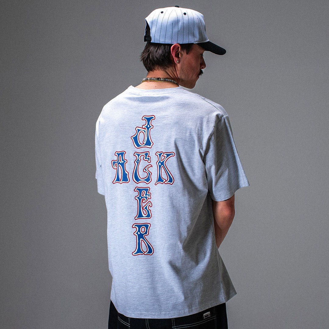 JACKER(ジャッカー)| POODLE PALES T-SHIRT / HEATHER GREY | スノーボード・スケートボードのTACTICS JAPAN