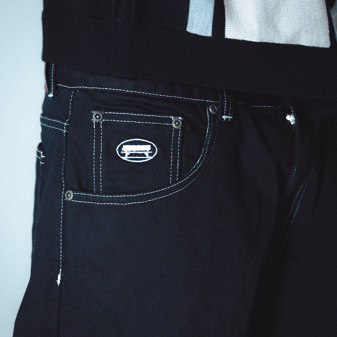 JACKER(ジャッカー)| CLASSIC DENIM DAILY PANT / BLACK | スノーボード・スケートボードのTACTICS JAPAN
