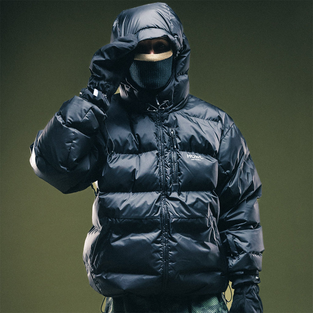 HOWL SUPPLY(ハウル サプライ)| PUFFY JACKET / BLACK | スノーボード・スケートボードのTACTICS JAPAN