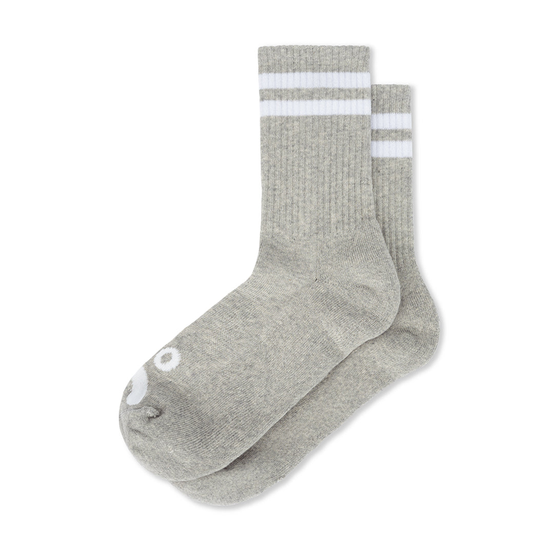 POLAR SKATE CO.(ポーラー スケート カンパニー)| HAPPY SAD RIB SOCKS 39-42 / HEATHER GREY | スノーボード・スケートボードのTACTICS JAPAN