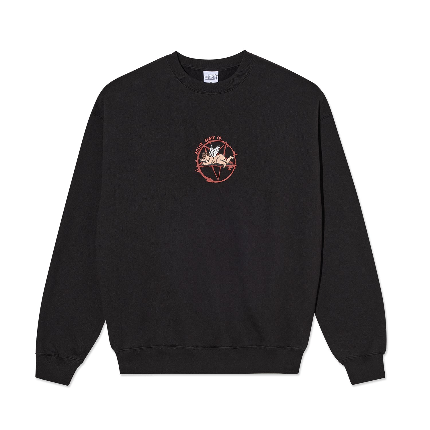 POLAR SKATE CO.(ポーラー スケート カンパニー)| SACRIFICE DAVE CREWNECK / BLACK | スノーボード・スケートボードのTACTICS JAPAN